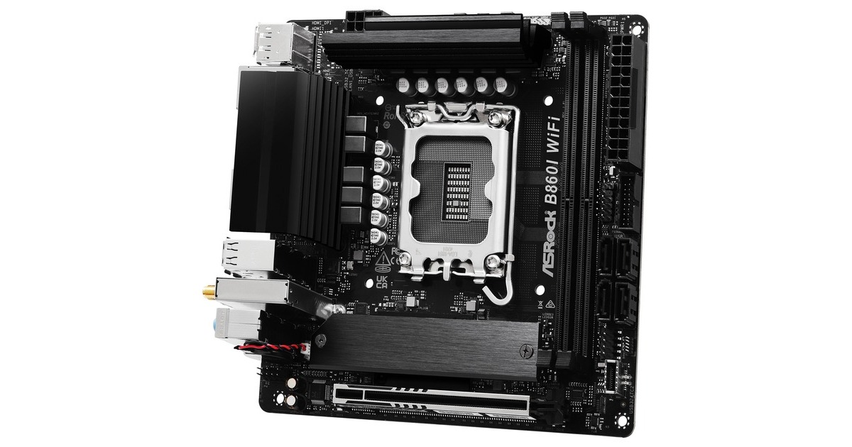 ASRockB860I WiFi socket 1851 moederbord  (RAID, Gb-LAN, WLAN, BT, Sound, mini-ITX)