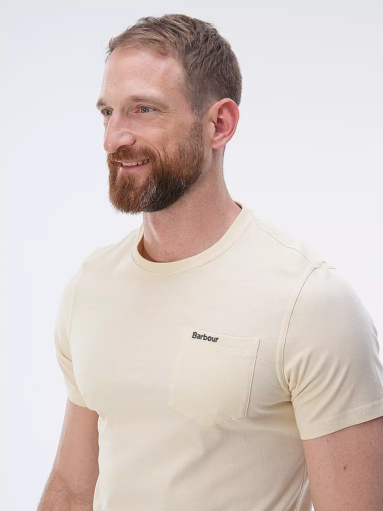 BARBOUR T-Shirt LANGDON creme