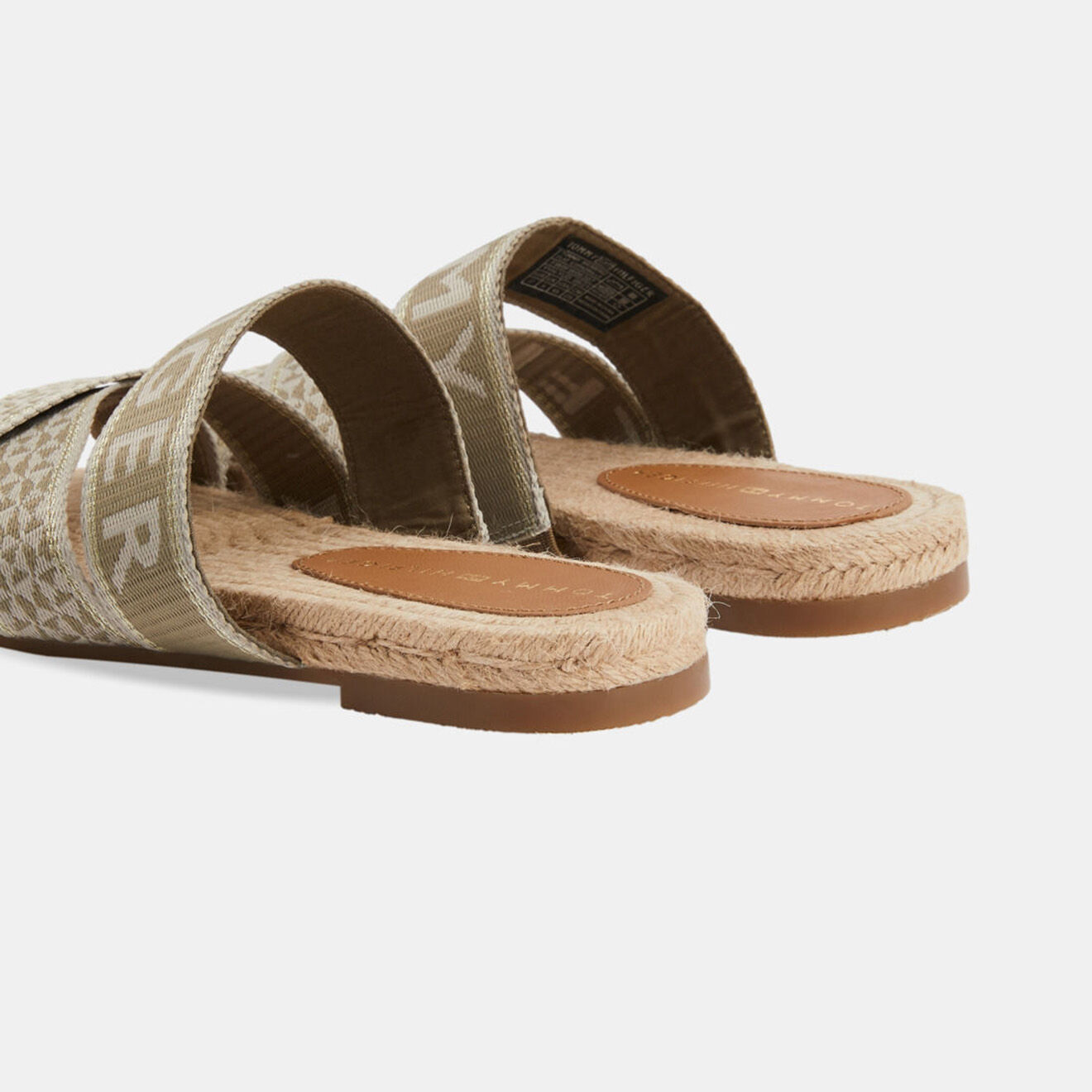Tommy Hilfiger Mules Web kaki clair