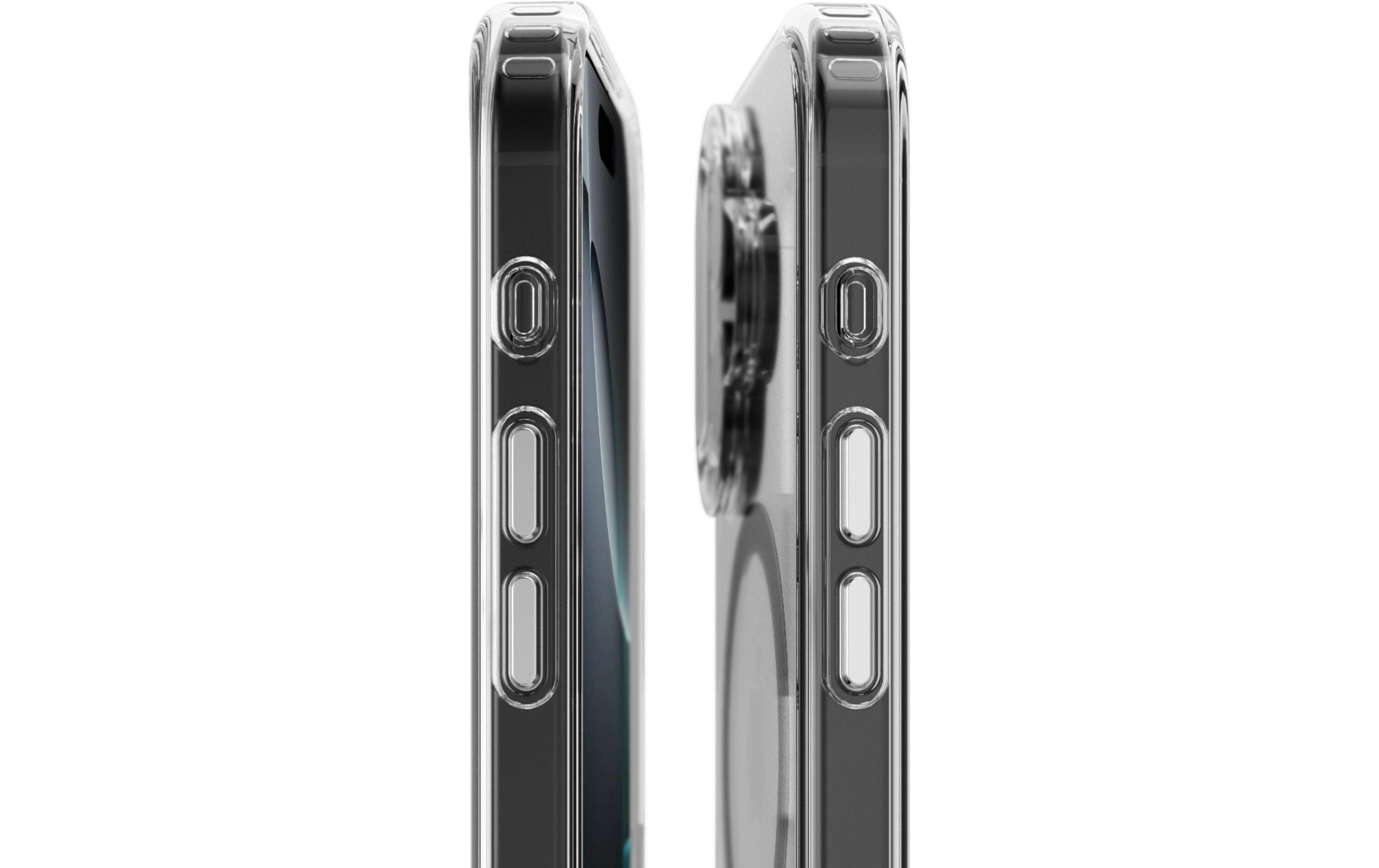 Back Cover Transparent iPhone 16 BlackSilicone Backcover für das Apple iPhone 16