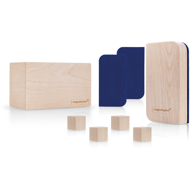 Magnetoplan Whiteboard Zubehör-Set Wood Series, braun