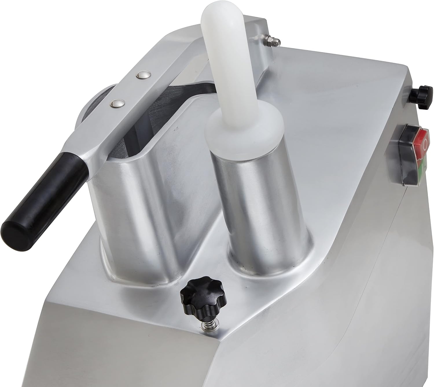 Gemüseschneider I Elektrischer Gemüseschneider I 300 kg/h Leistung I 5 Scheiben Ø 2-7 mm I Aluminium I Gemüse-Cutter für Gastronomie