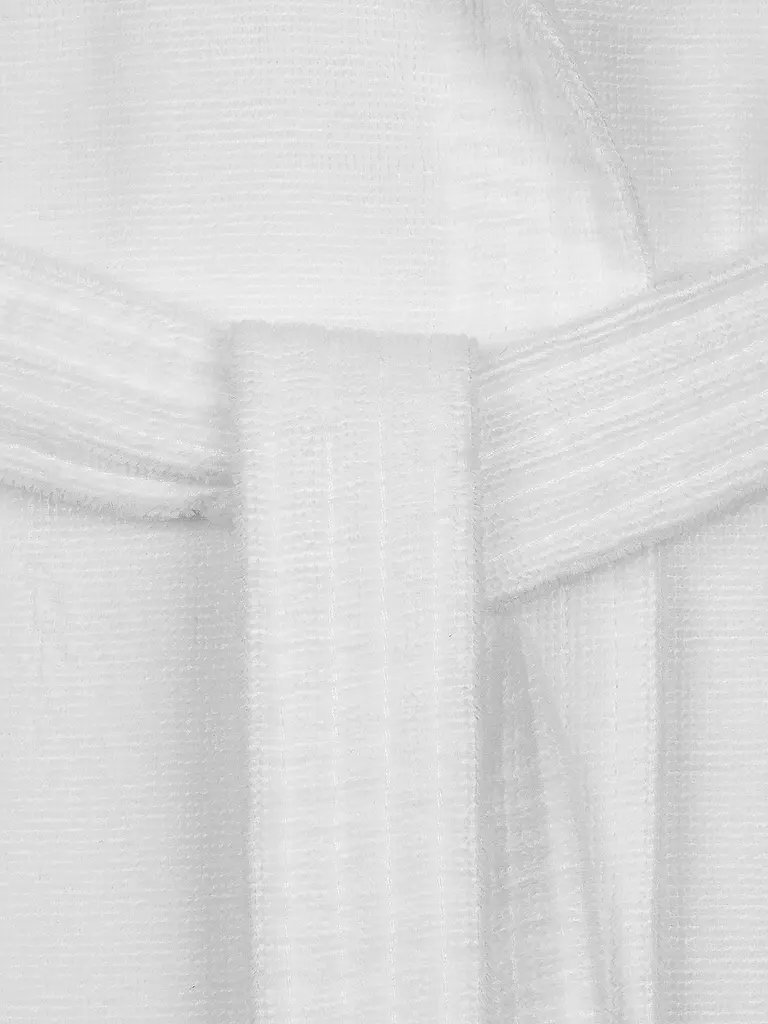 VOSSEN Unisex Bademantel TEXAS Weiss weiss