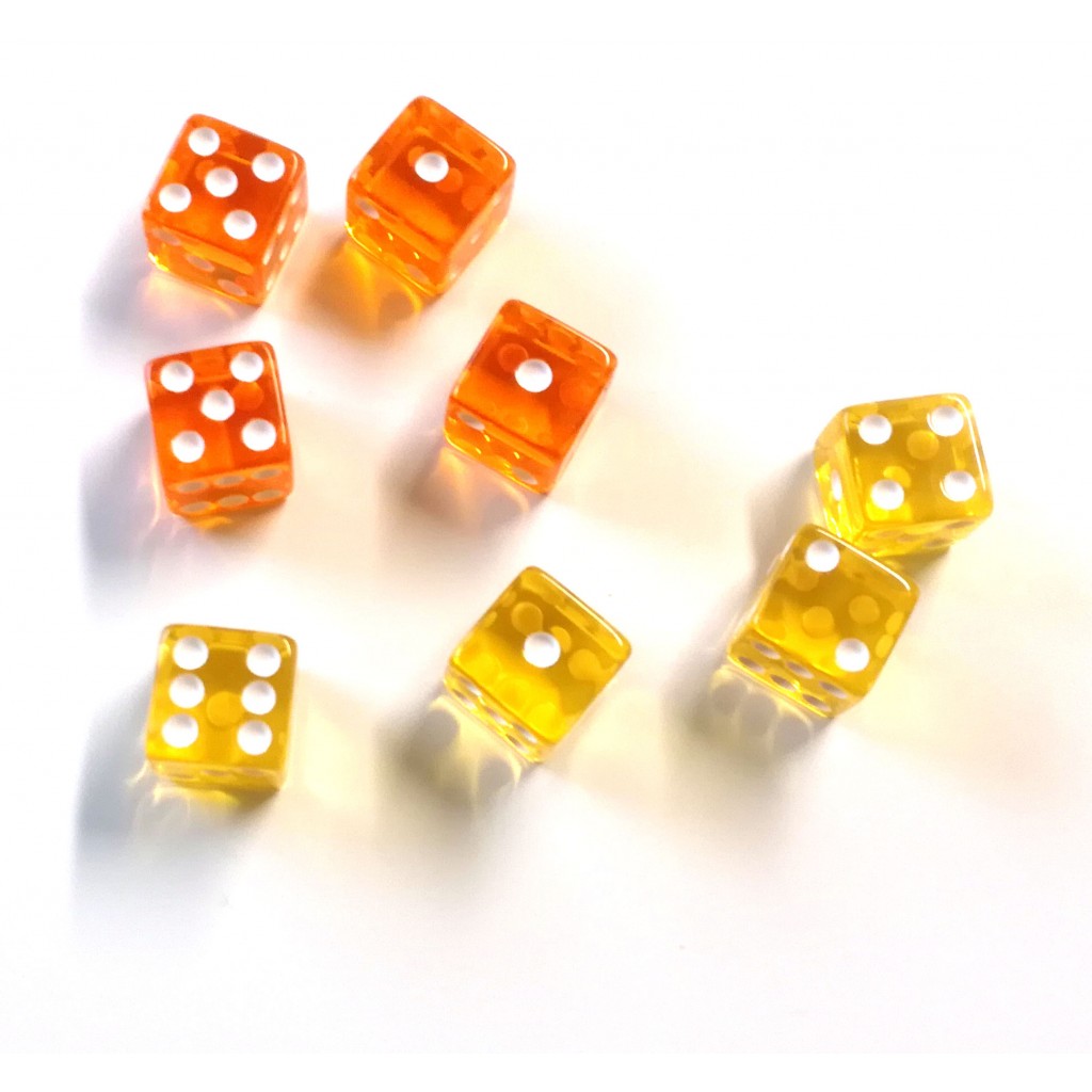 Tumblin-Dice - Dés Jaune Orange