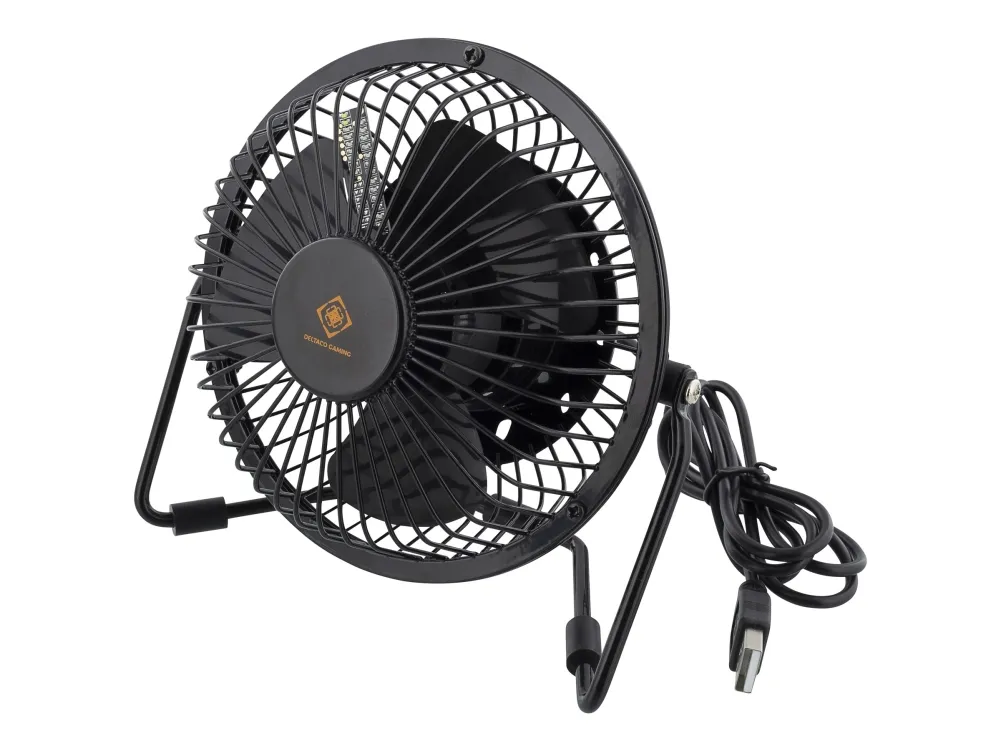 DELTACO GAM-054 - Køleventilator - på bord - USB - sort