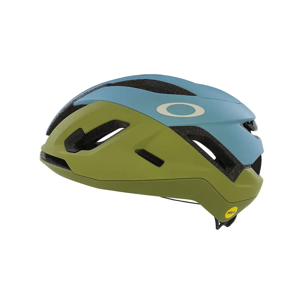 Oakley ARO5 Race EU Fietshelm Mat Groen/Blauw
