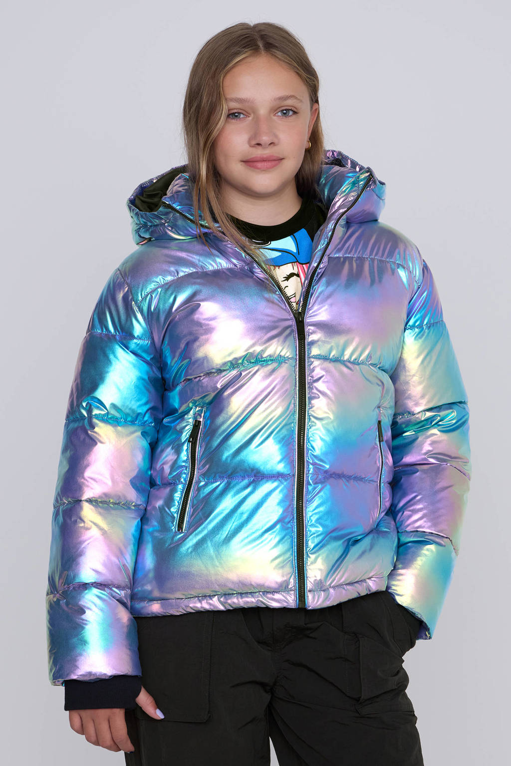 Coolcat Puffer Winterjas Jessica Metallic Oil