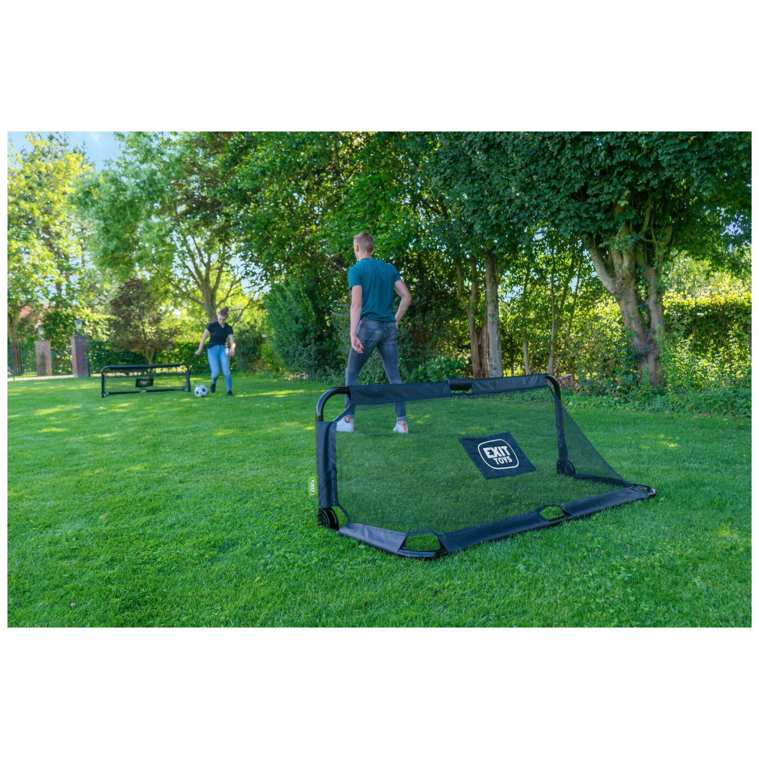 EXIT Panna opvouwbaar stalen voetbaldoel 150x60cm (set van 2