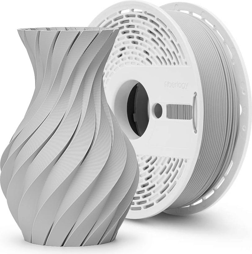 Fiberlogy  Matte PLA Gray, 1,75 mm / 850 g    Leicht zu druckendes PLA mit matter Oberfläche in Gray
