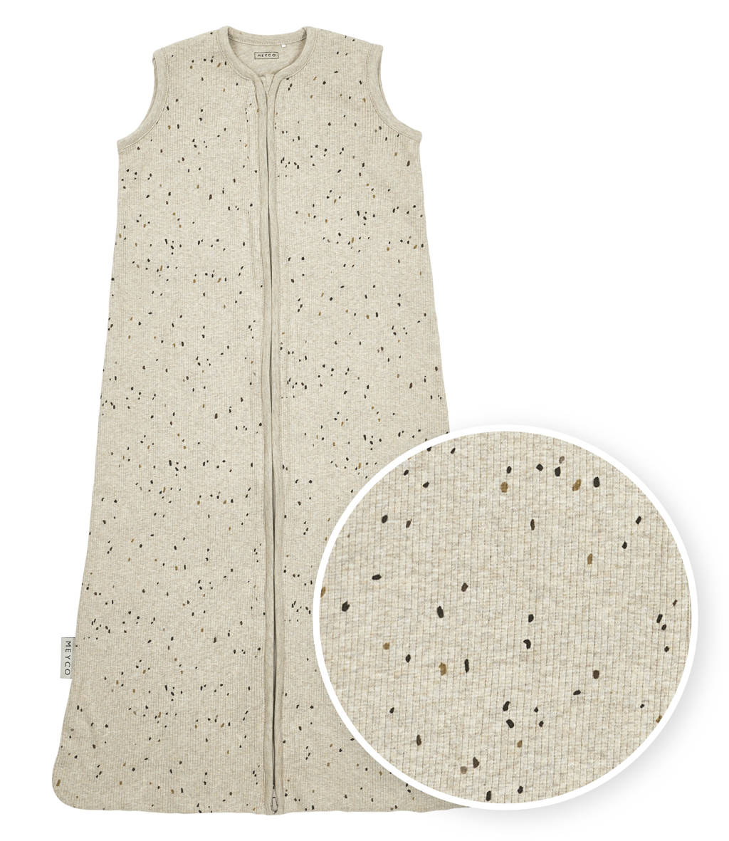 baby slaapzak Rib Mini Spot sand melange