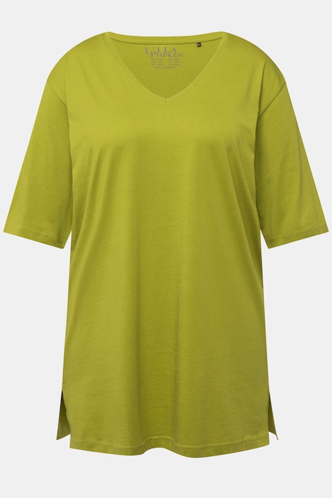T-Shirt, V-Ausschnitt, Relaxed, Halbarm