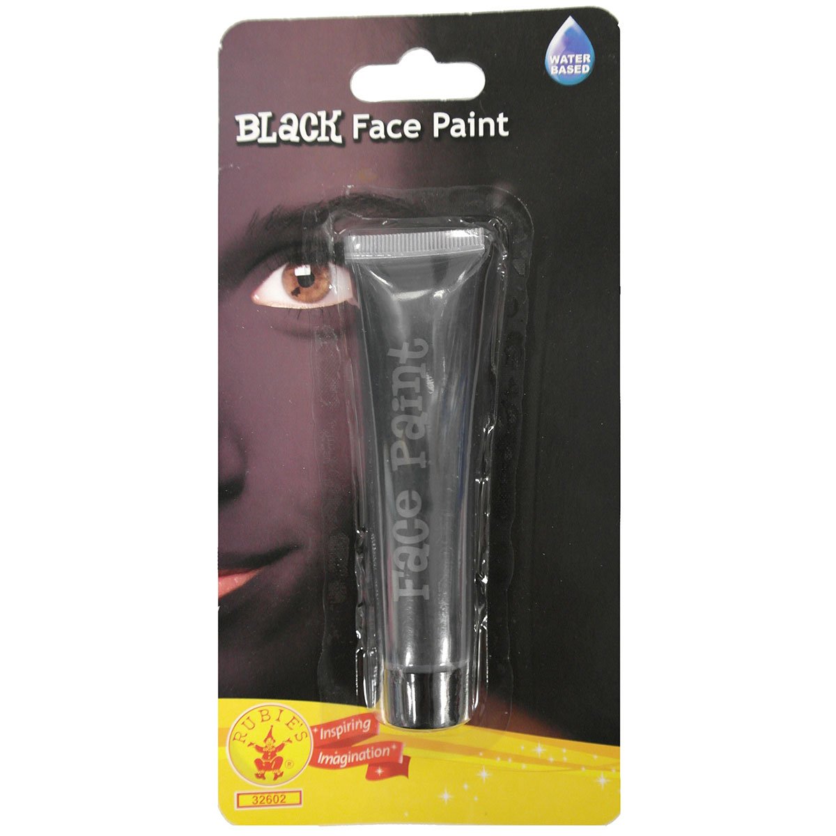 Tube de peinture noire pour visage adulte