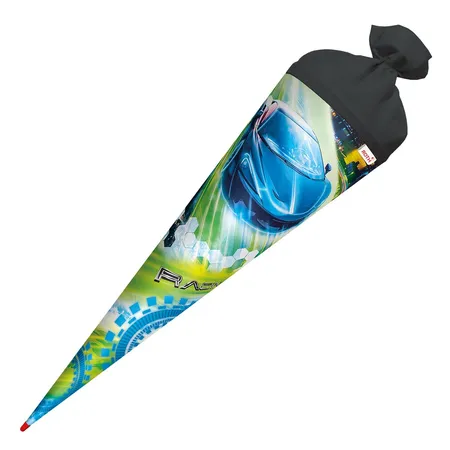 Roth Schultüte Racing mit Filzverschluss, 70 cm, rund