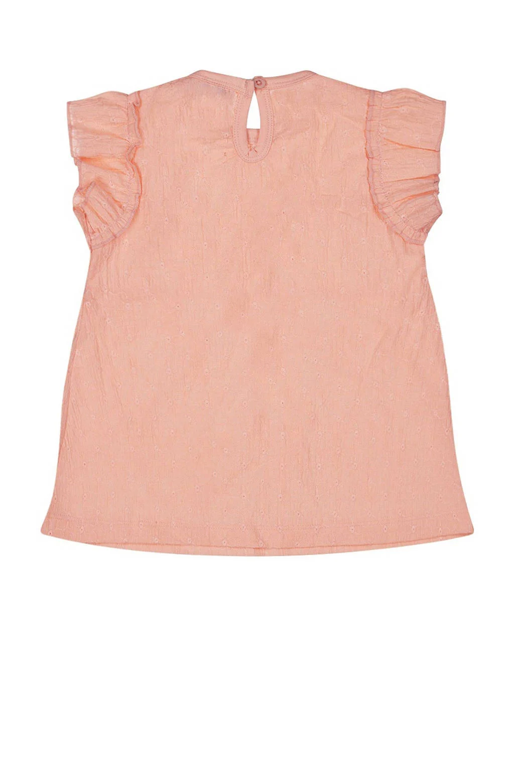 Dirkje korte jurk broderie oranje