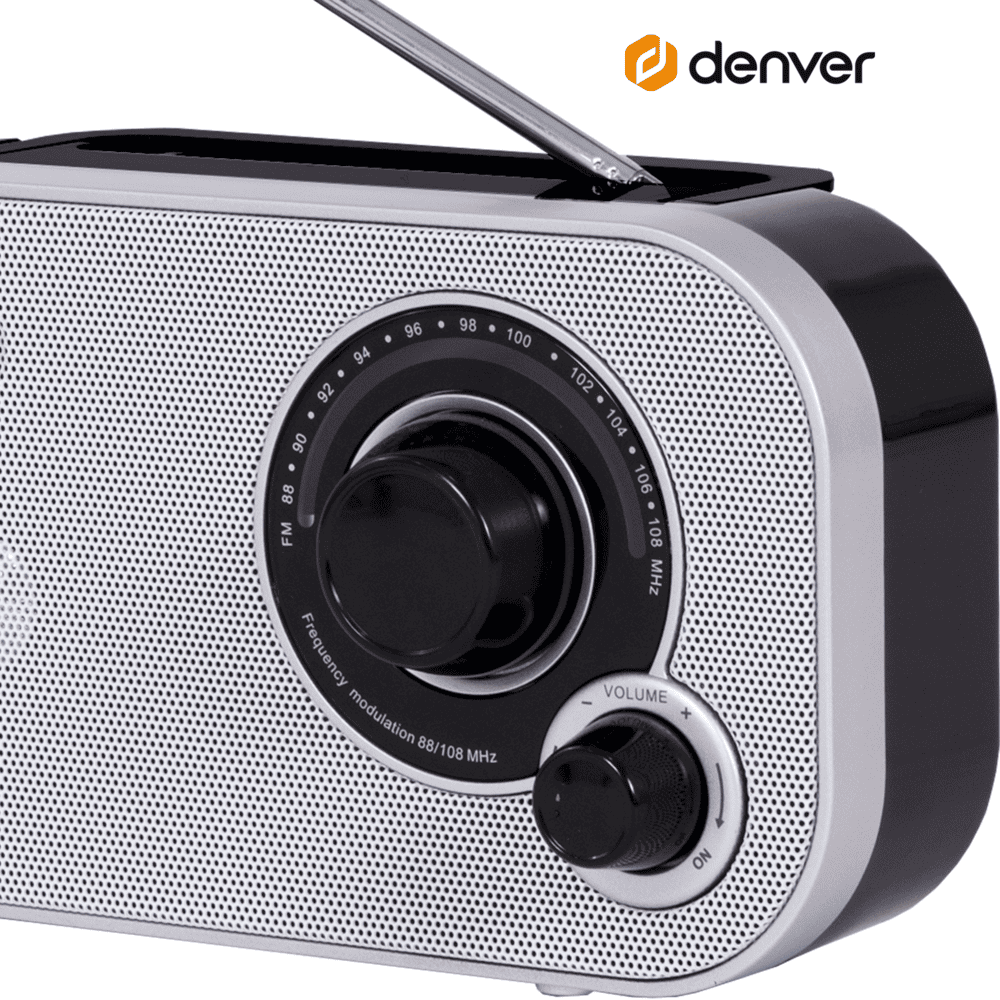 Denver TR51 FM radio noodradio - White
