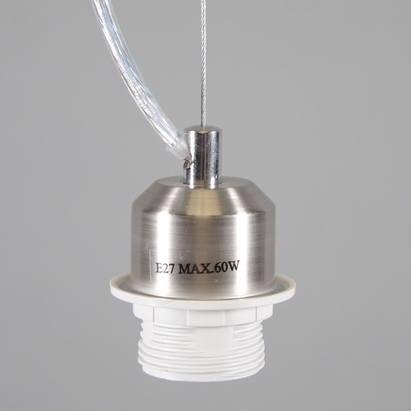 Moderne hanglamp staal met kap 45 cm zwart - Cappo 1