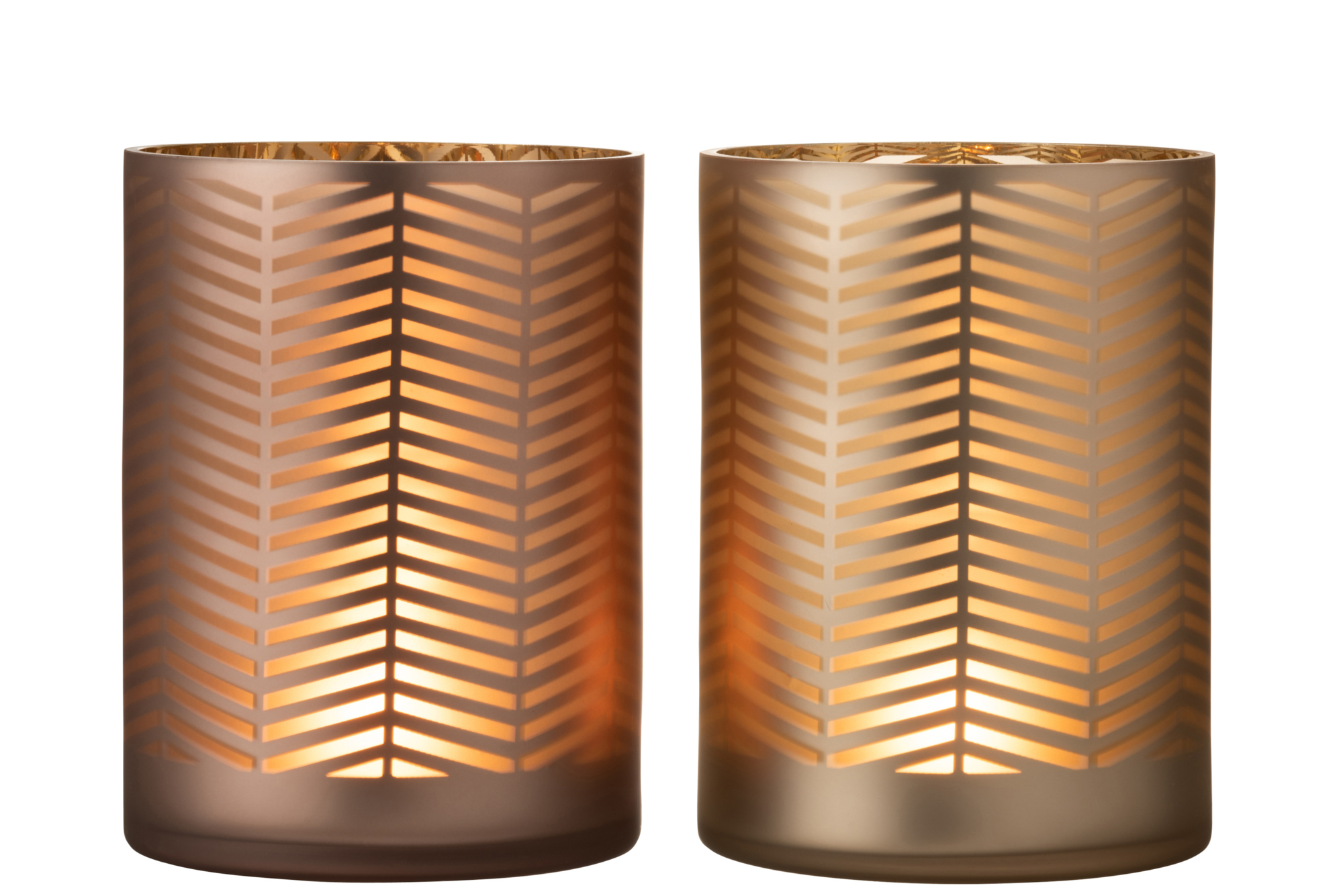 Windlicht ZigZag - set van 2 Windlicht ZigZag set van 2 stuks