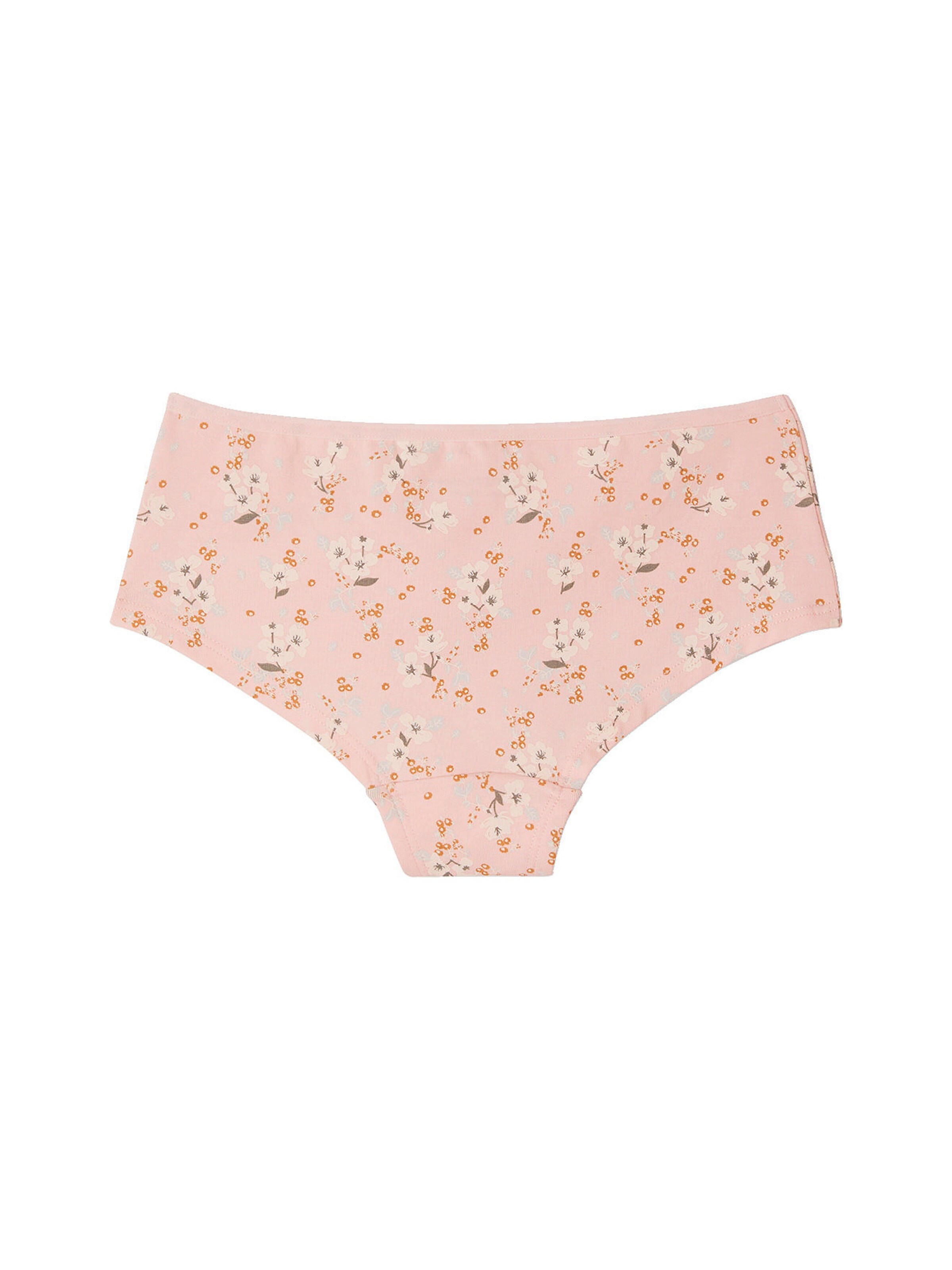 Vertbaudet 5er-Pack Mädchen Shortys, Blumen pudrig rosa