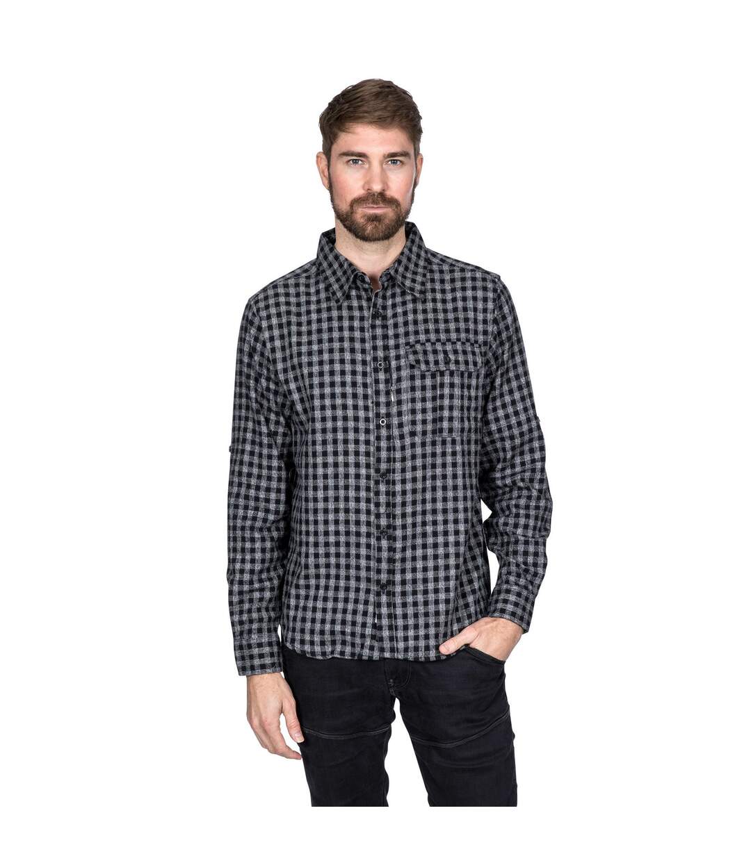 Trespass - Chemise manches longues PARTICIPATE - Homme (Bleu marine) - UTTP4568