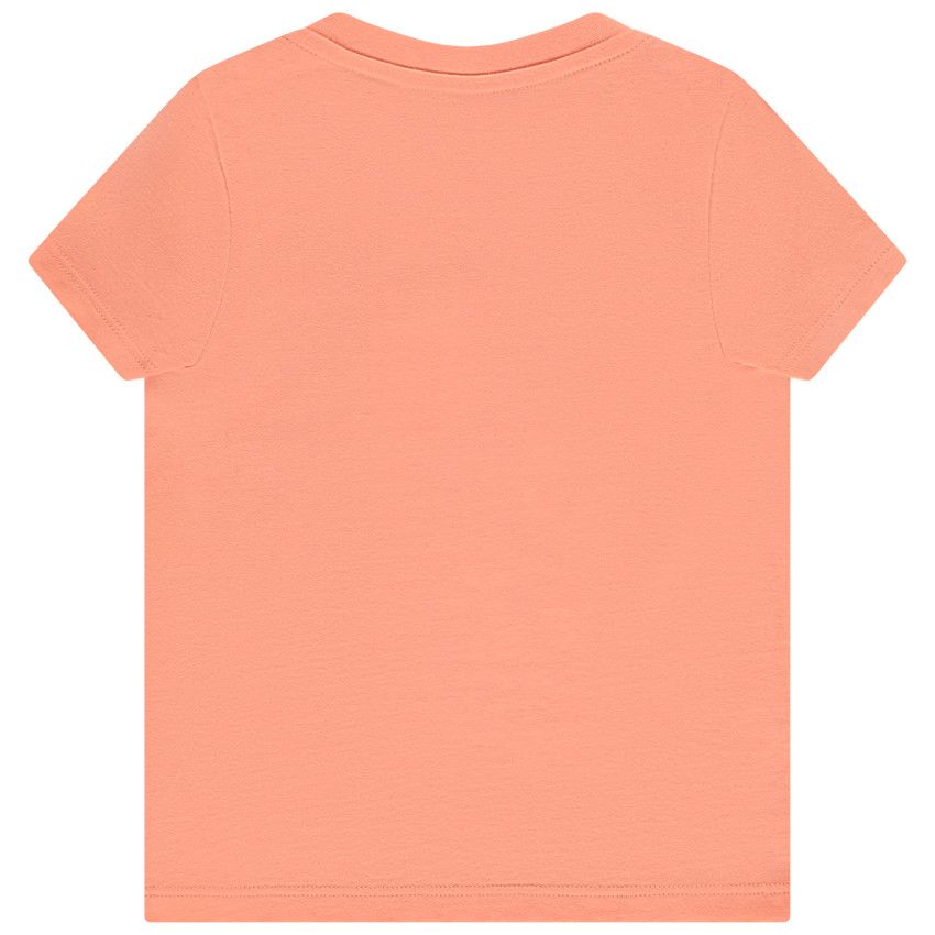 T-shirt manches courtes avec print fantaisie pour bébé garçon - Corail