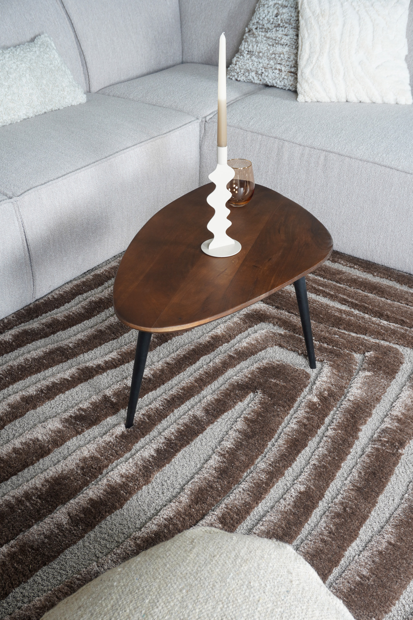 Vloerkleed Lima Bruin 160 x 230 cm