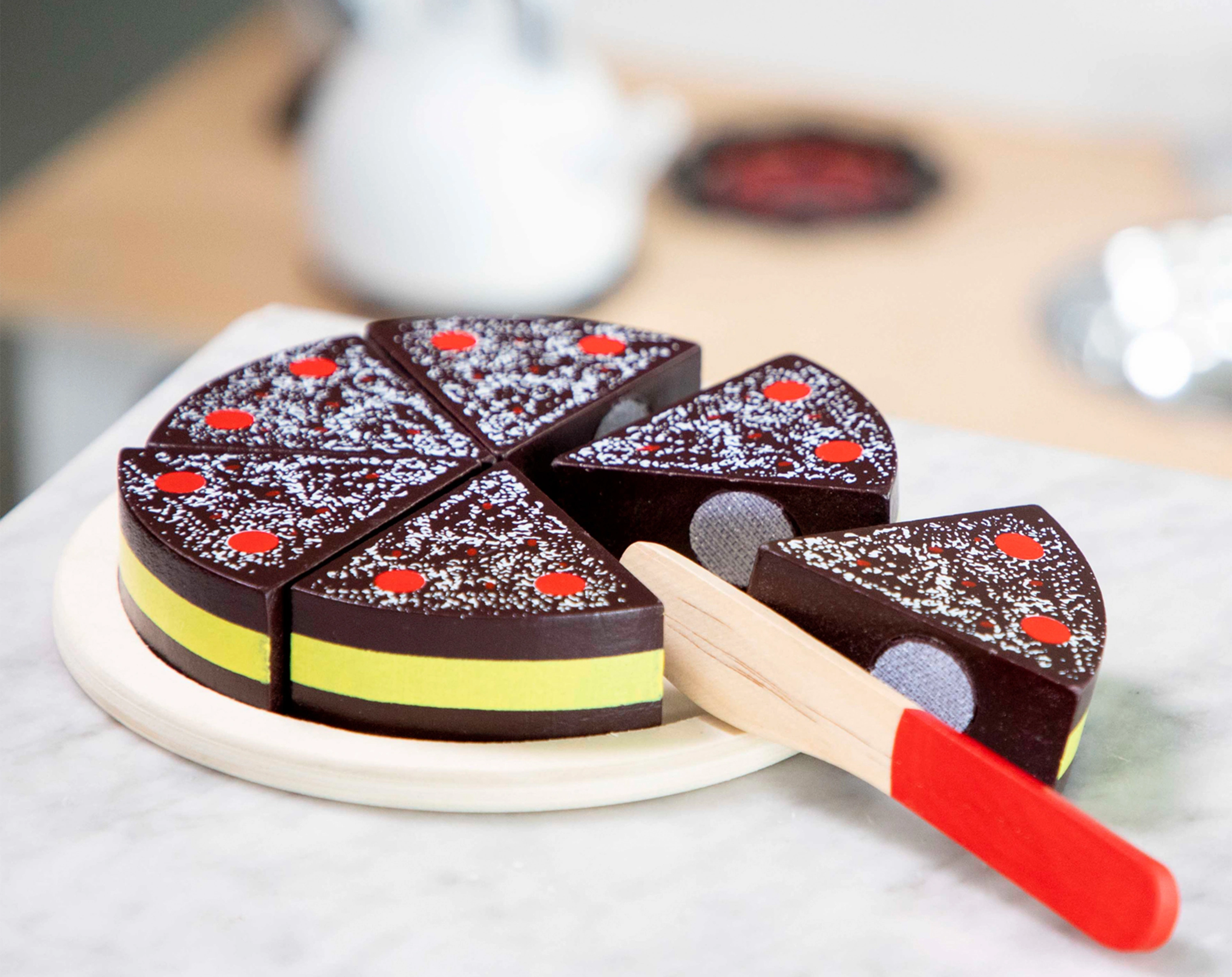 Schokotorte aus Holz
