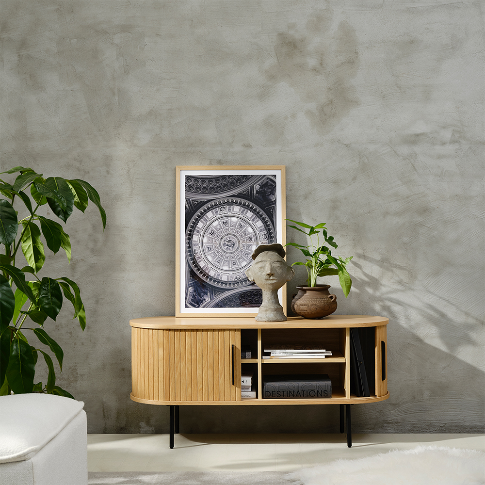 Houten tv meubel Lenn Gerookt eiken