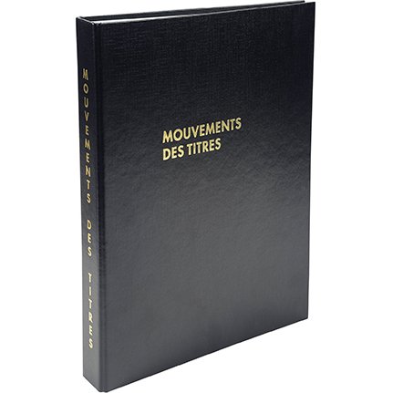 Registre mouvements des titres 591E Exacompta 32 x 24 cm
