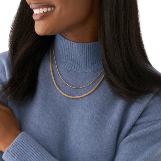 Skagen Merete Halskæde, Gold, 45 5 cm