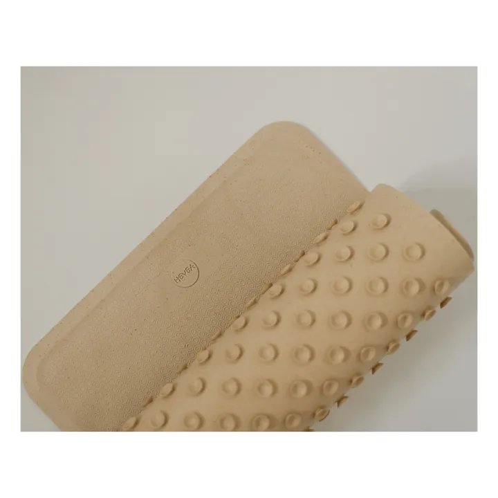 Hevea Tapis de bain anti-dérapant en caoutchouc naturel | Sable