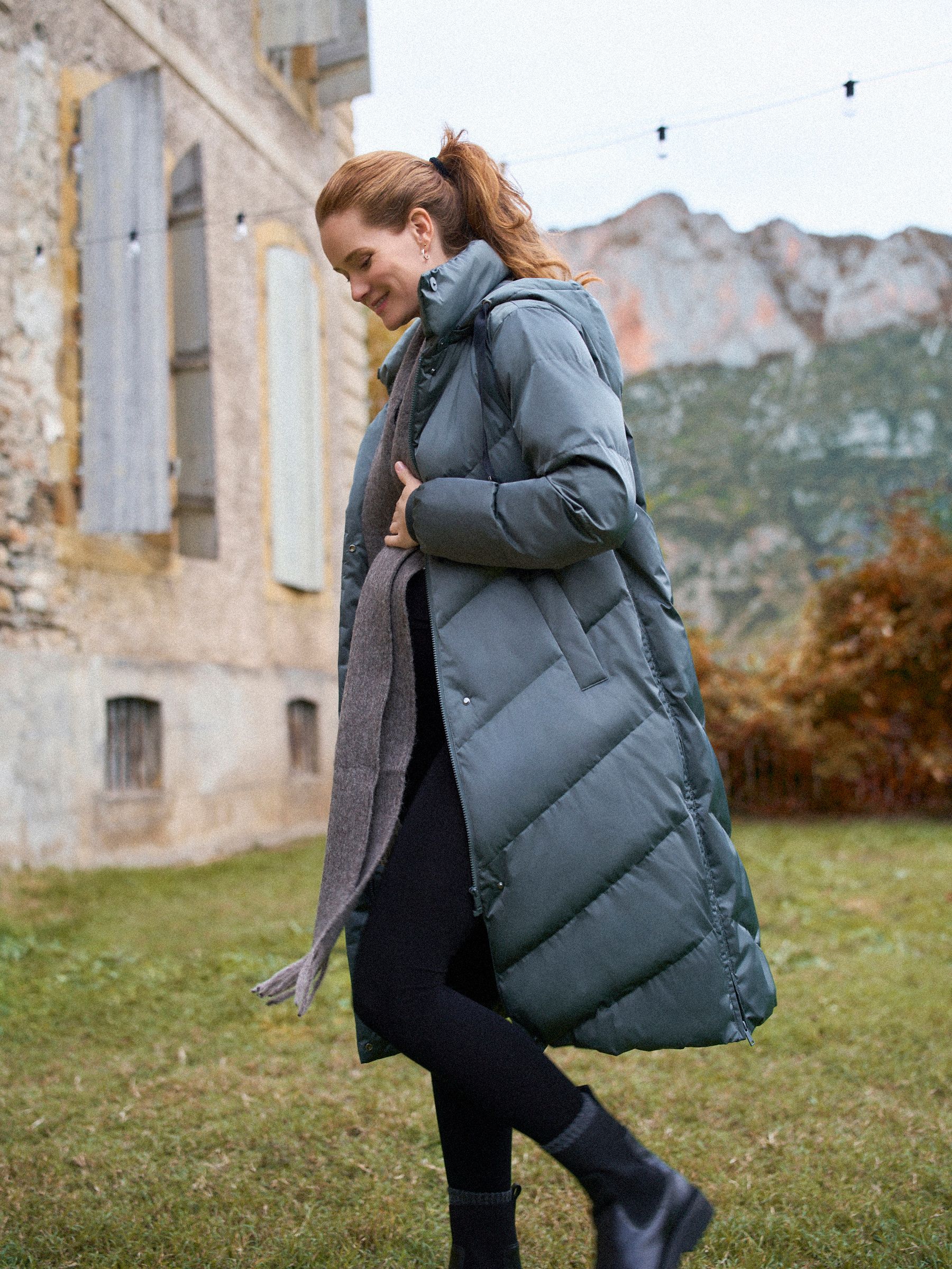 Tin - Seraphine Long 3-In-1 Maternity & Babywearing Puffa Coat