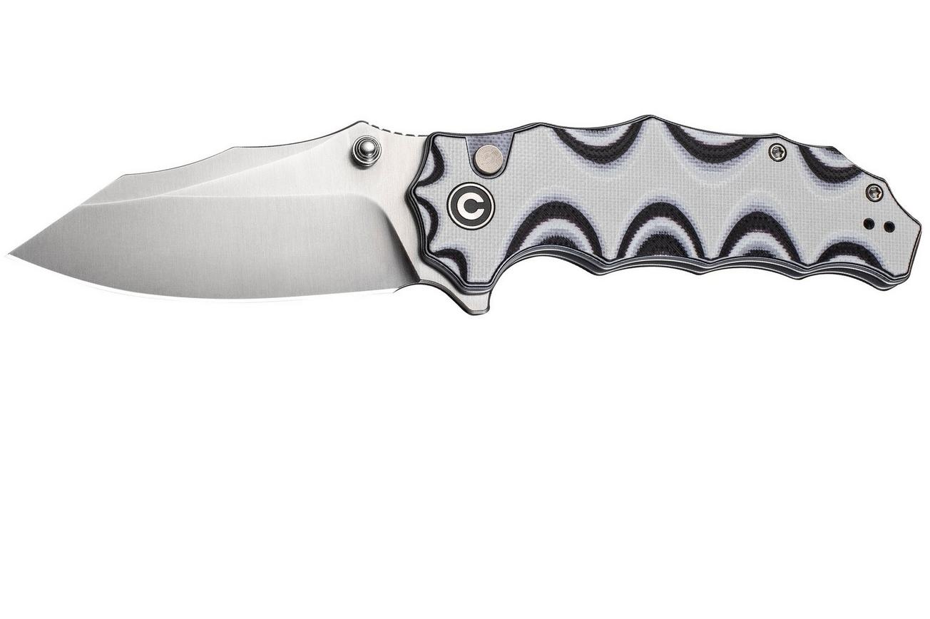 Civivi Natterjack C24028-3 Satin 14C28N, White Black G10, zakmes