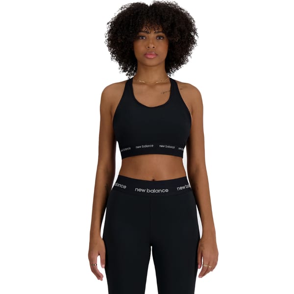 Brassière trail NEW BALANCE SLEEK MEDIUM SUPPORT SPORTS BRA W BLACK