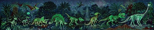 Hape Puzzle »Dinosaurier« leuchtet im Dunkeln