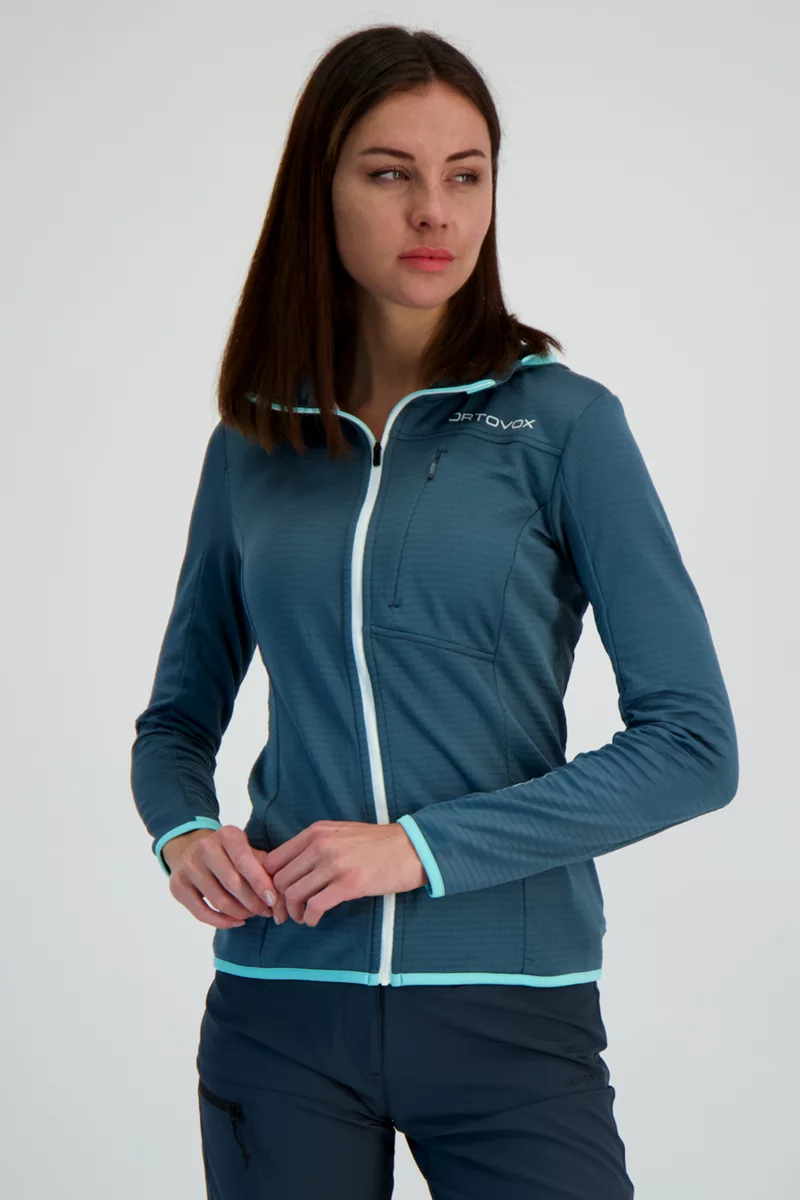 Ortovox Fleece Light Grid Hooded Damen Midlayer