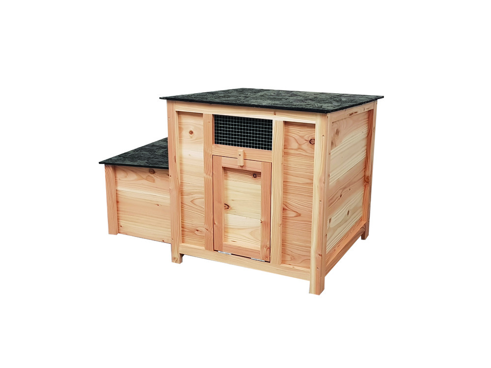 Poulailler isidore douglas avec habitat, pondoir et porte 105x73x71,5 cm pour 2 à 3 poules