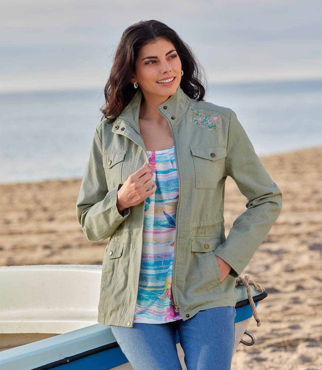 Veste Saharienne Brodée