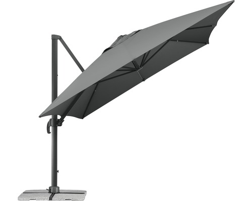 Schneider Rhodos Grande zweefparasol, 300 x 400 cm, H 288 cm, antraciet