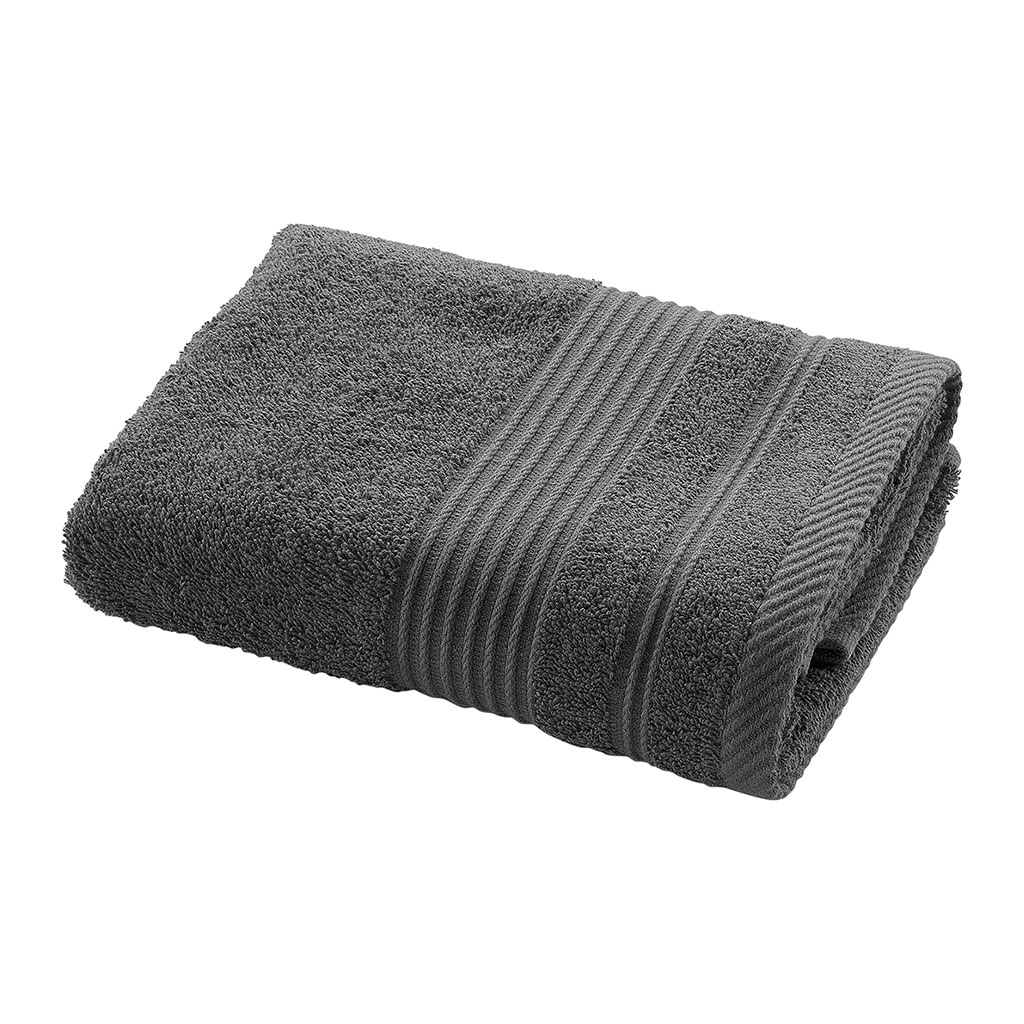 Serviette de toilette coton anthracite 50x90cm
