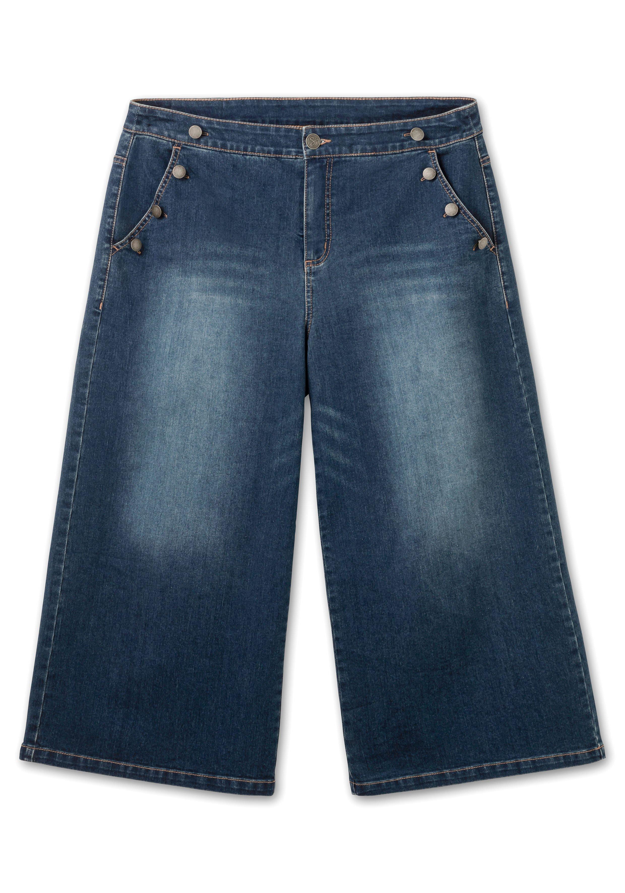 Extraweite 3/4-Jeans in Curvy-Schnitt ELLA