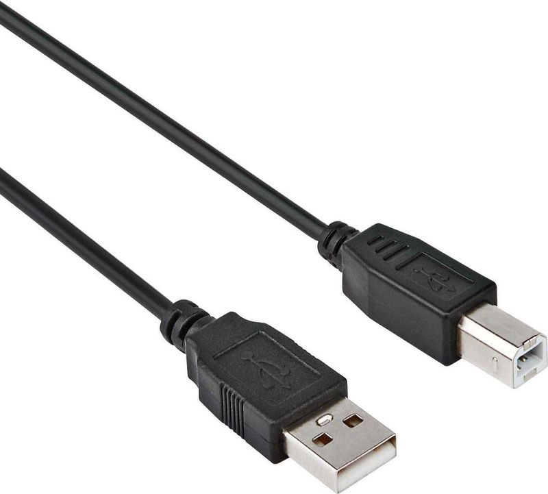 USB A naar USB B kabel USB Printerkabel meter Zwart Allteq