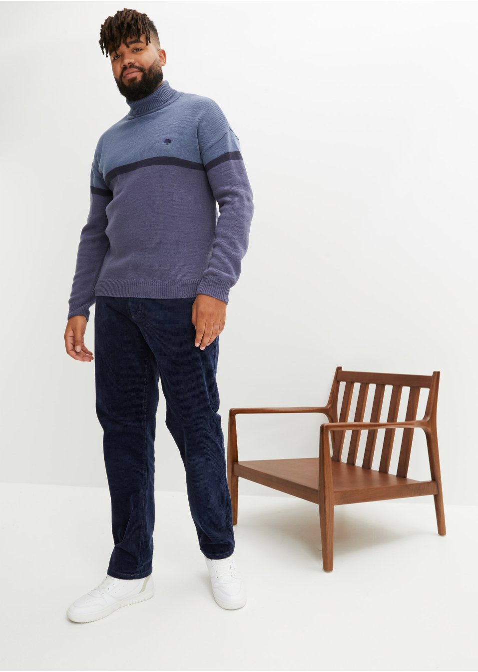 Pull col roulé