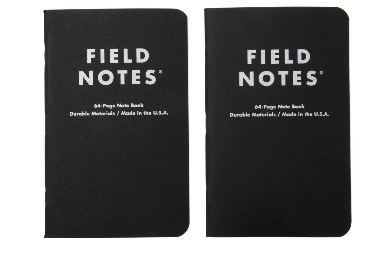 Field Notes Pitch Black Notebook FN-35 Dot-Graph 2-Pack, notitieboekjes