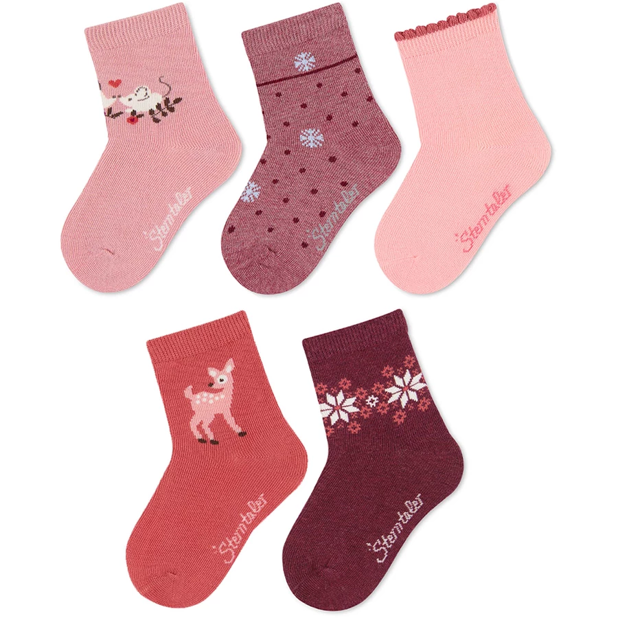 Sterntaler Söckchen 5er-Pack rosa