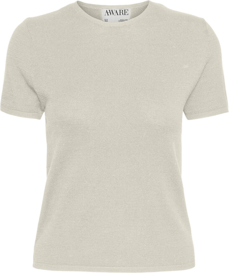 Vero Moda VMOAKLYNN SS O-NECK KNIT TEE VMA Birch