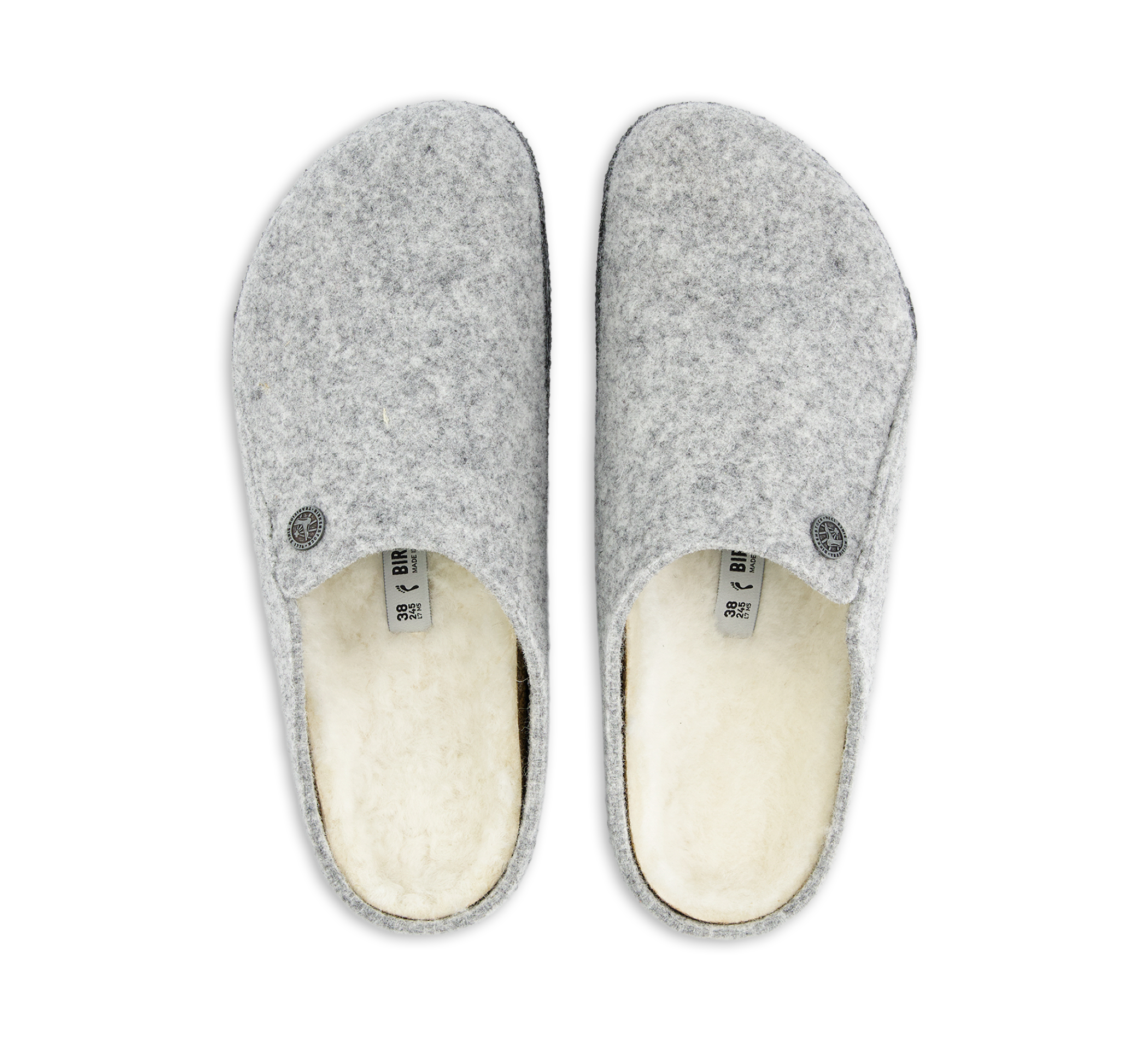 Birkenstock Zermatt - Geschlossene Hausschuhe grau