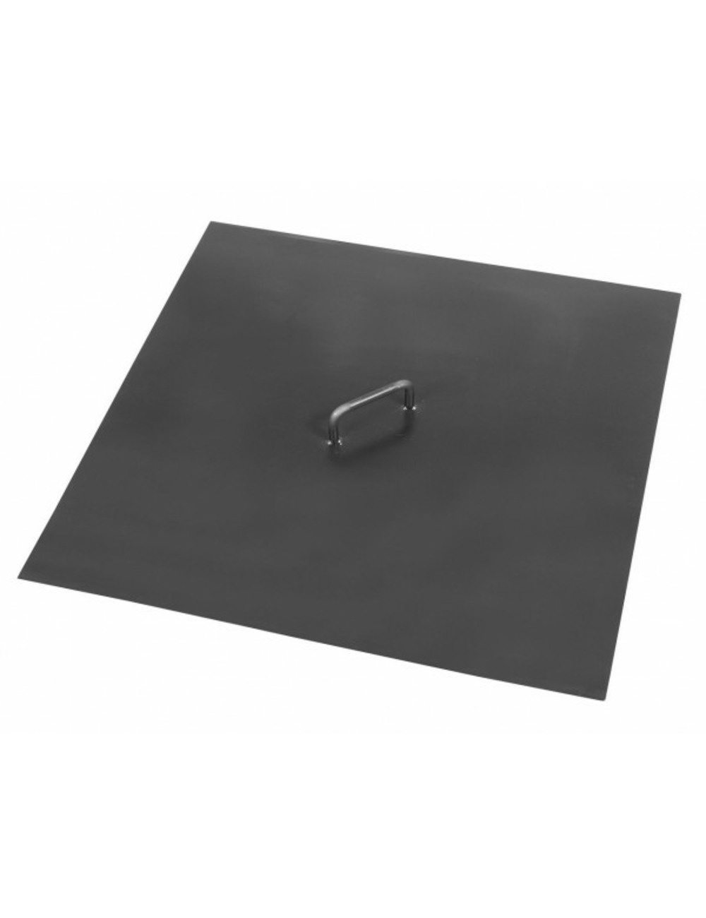 Couvercle de brasero carré cuba en acier 70x70 cm