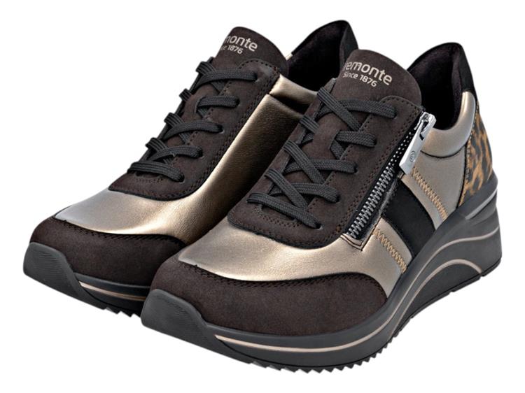 Remonte D0T09 nougat/bronze/schwarz/braun