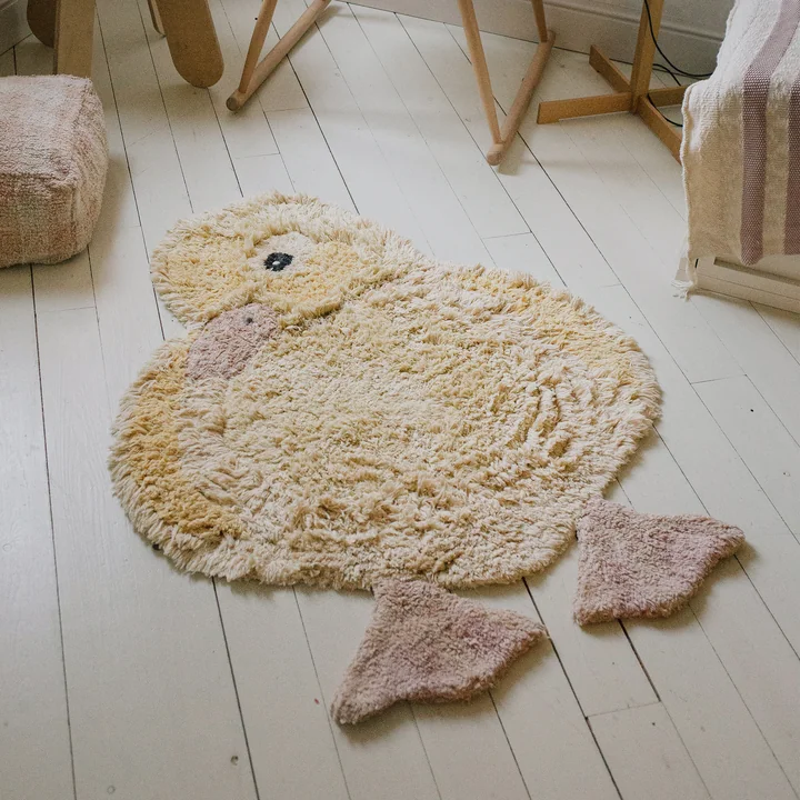 Lorena Canals - Animal Kinderteppich Hase, 130 x 135 cm
