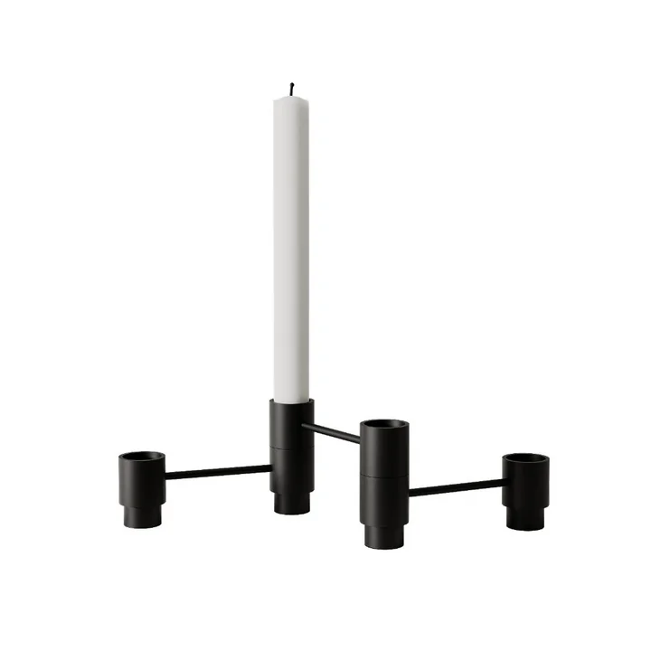 Nichba Design - Kerzenhalter Structure, schwarz